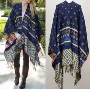 Tribal Pattern Poncho